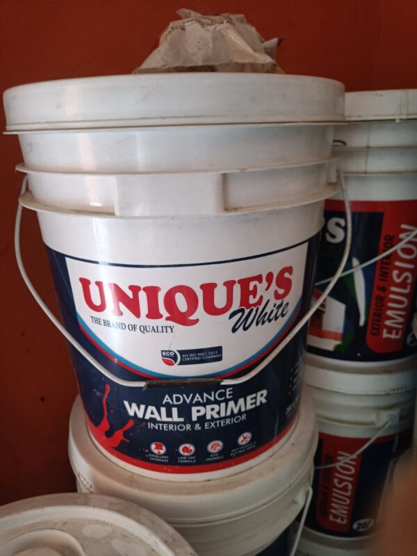 প্রাইমার UNIQUE'S ADVANCE WALL PRIMER INTERIOR & EXTERIOR 20L
