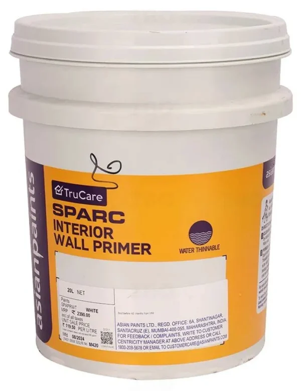 Sparc Interior Primer: Smooth Finish & Excellent Adhesion 20L